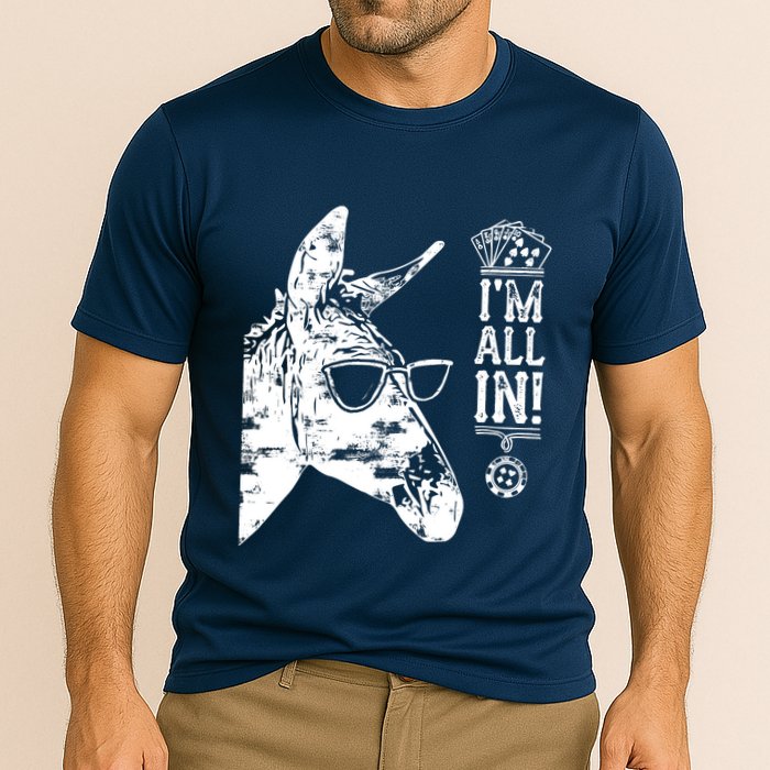 I'm All In Funny Poker Donkey Performance Shirt