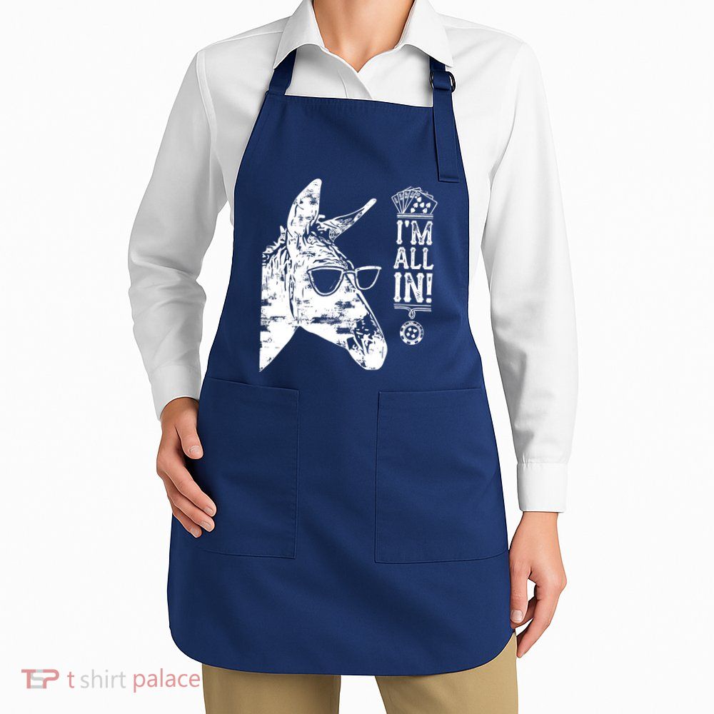 I'm All In Funny Poker Donkey Apron