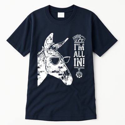 I'm All In Funny Poker Donkey Tall T-Shirt