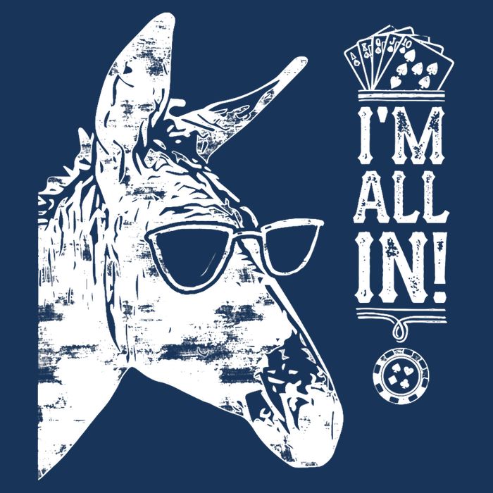 I'm All In Funny Poker Donkey Sustainable Bucket Hat