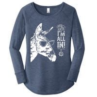 I'm All In Funny Poker Donkey Women's Perfect Tri Tunic Long Sleeve Shirt