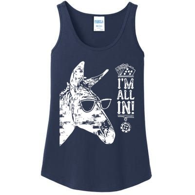 I'm All In Funny Poker Donkey Ladies Essential Tank