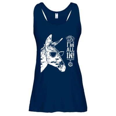 I'm All In Funny Poker Donkey Ladies Essential Flowy Tank