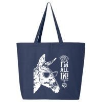 I'm All In Funny Poker Donkey 25L Jumbo Tote