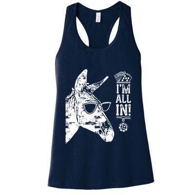 I'm All In Funny Poker Donkey Womens Tank Top