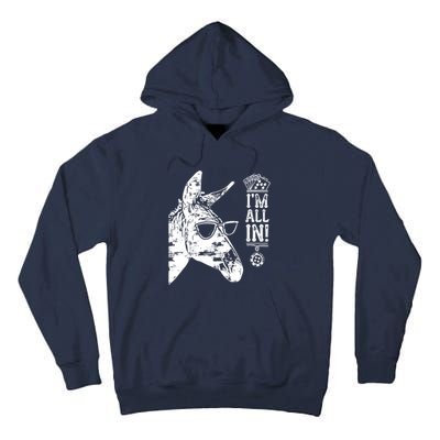 I'm All In Funny Poker Donkey Tall Hoodie