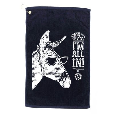 I'm All In Funny Poker Donkey Golf Towel