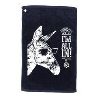 I'm All In Funny Poker Donkey Golf Towel