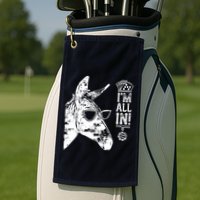 I'm All In Funny Poker Donkey Golf Towel