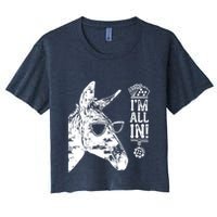 I'm All In Funny Poker Donkey Crop Top