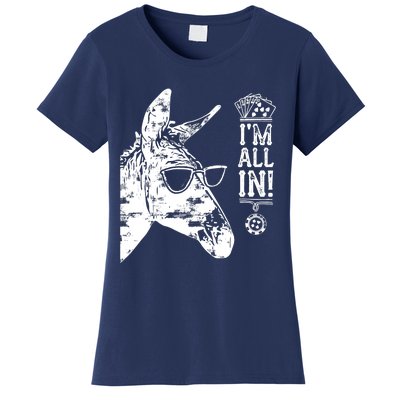 I'm All In Funny Poker Donkey Women's T-Shirt