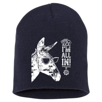 I'm All In Funny Poker Donkey Short Acrylic Beanie