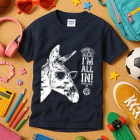 I'm All In Funny Poker Donkey Kids T-Shirt