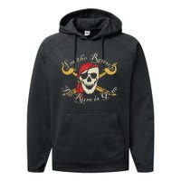 I Am IM The Reason The Rum Is Gone Pirate Performance Fleece Hoodie