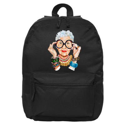 Iris Apfel 16 in Basic Backpack