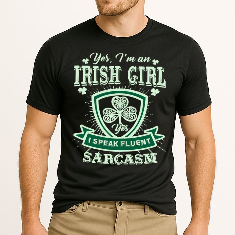 I'm an Irish Girl, Perfect Funny St Patrick's Day Girl Cooling Performance Crew T-Shirt