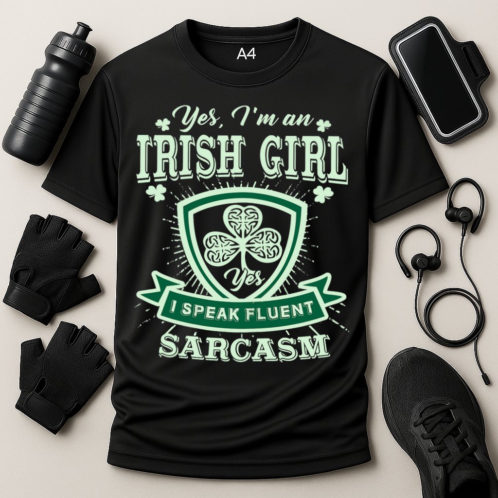 I'm an Irish Girl, Perfect Funny St Patrick's Day Girl Cooling Performance Crew T-Shirt