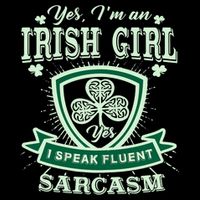 I'm an Irish Girl, Perfect Funny St Patrick's Day Girl Cooling Performance Crew T-Shirt