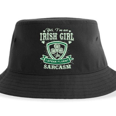 I'm an Irish Girl, Perfect Funny St Patrick's Day Girl Sustainable Bucket Hat