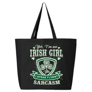 I'm an Irish Girl, Perfect Funny St Patrick's Day Girl 25L Jumbo Tote