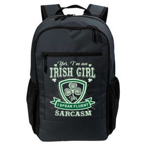 I'm an Irish Girl, Perfect Funny St Patrick's Day Girl Daily Commute Backpack