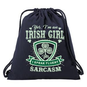 I'm an Irish Girl, Perfect Funny St Patrick's Day Girl Drawstring Bag