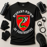 Israel Army Idf 35th Paratroopers Brigade Back & Front Performance Shirt