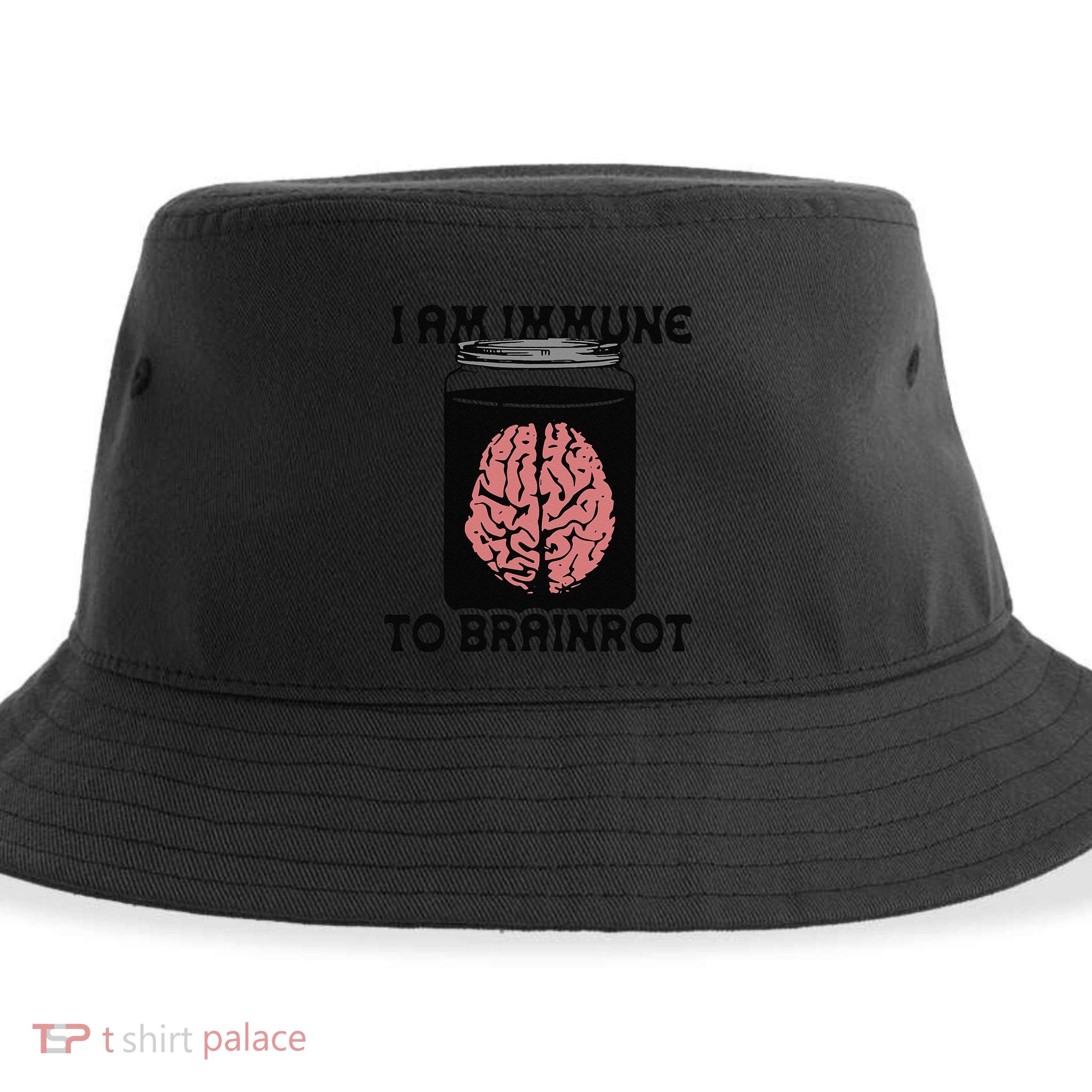 I Am Immune To Brainrot Sustainable Bucket Hat
