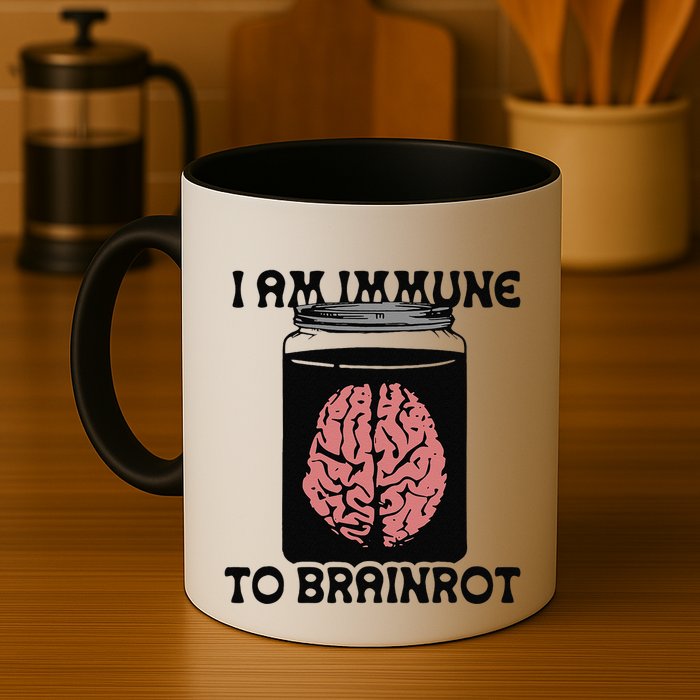 I Am Immune To Brainrot Mug