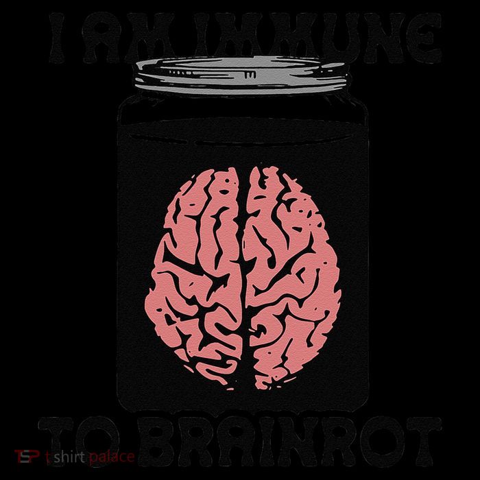 I Am Immune To Brainrot Drawstring Bag
