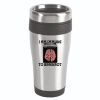 I Am Immune To Brainrot 16oz Travel Tumbler