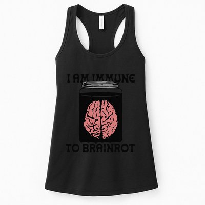 I Am Immune To Brainrot Womens Tank Top