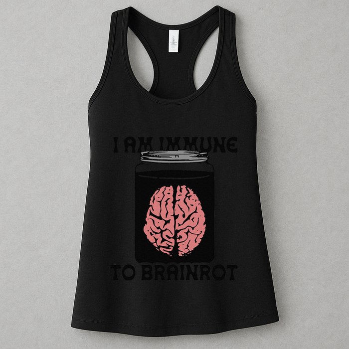 I Am Immune To Brainrot Womens Tank Top