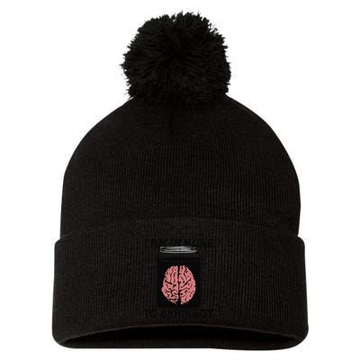 I Am Immune To Brainrot Pom Pom 12in Knit Beanie