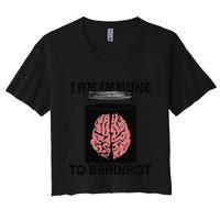 I Am Immune To Brainrot Crop Top