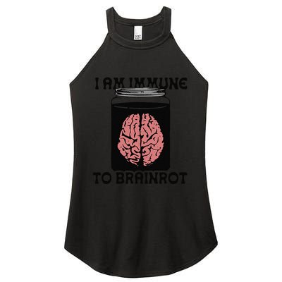 I Am Immune To Brainrot Women's Perfect Tri Rocker Tank