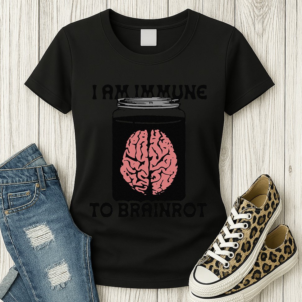 I Am Immune To Brainrot Womens T-Shirt