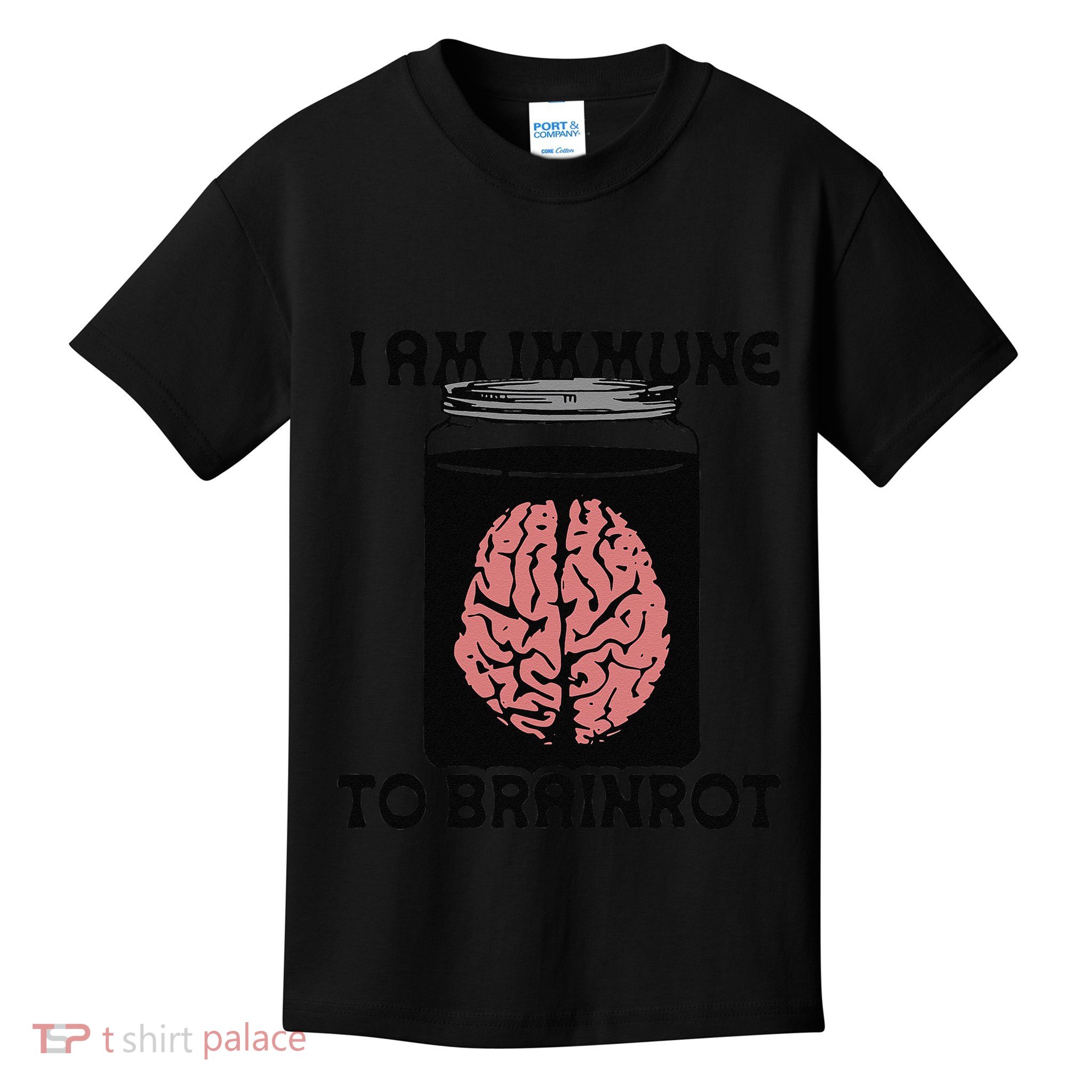 I Am Immune To Brainrot Kids T-Shirt