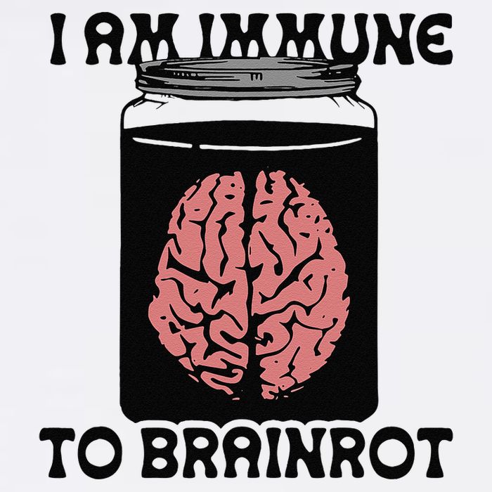 I Am Immune To Brainrot Garment-Dyed Sweatshirt