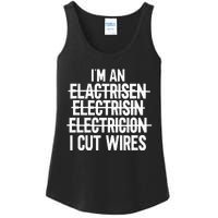 IM An ... I Cut Wires Lineman Funny Electrician Ladies Essential Tank