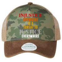 Injustice Anywhere Is A Threat To Justice Everywhere Legacy Tie Dye Trucker Hat