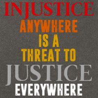 Injustice Anywhere Is A Threat To Justice Everywhere Cotton Canvas Backpack