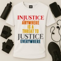 Injustice Anywhere Is A Threat To Justice Everywhere Performance Shirt