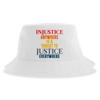 Injustice Anywhere Is A Threat To Justice Everywhere Sustainable Bucket Hat