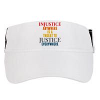 Injustice Anywhere Is A Threat To Justice Everywhere Adult Drive Performance Visor