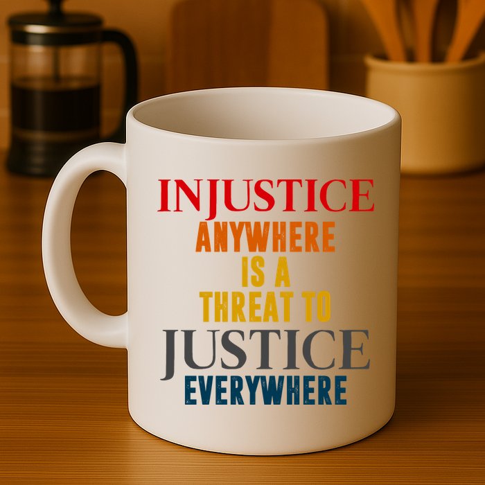 Injustice Anywhere Is A Threat To Justice Everywhere Mug