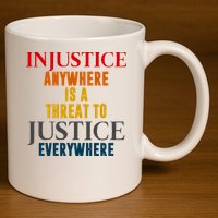 Injustice Anywhere Is A Threat To Justice Everywhere 11oz C Handle Ceramic Mug