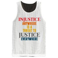 Injustice Anywhere Is A Threat To Justice Everywhere Mesh Reversible Basketball Jersey Tank
