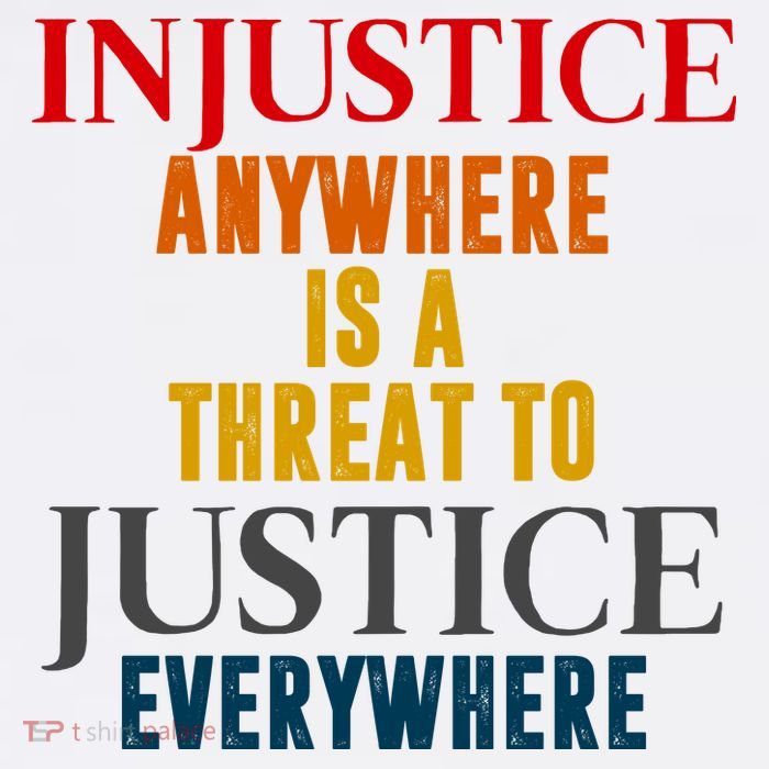 Injustice Anywhere Is A Threat To Justice Everywhere Mesh Reversible Basketball Jersey Tank