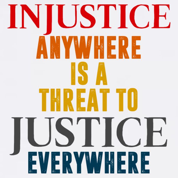 Injustice Anywhere Is A Threat To Justice Everywhere Baby Bodysuit